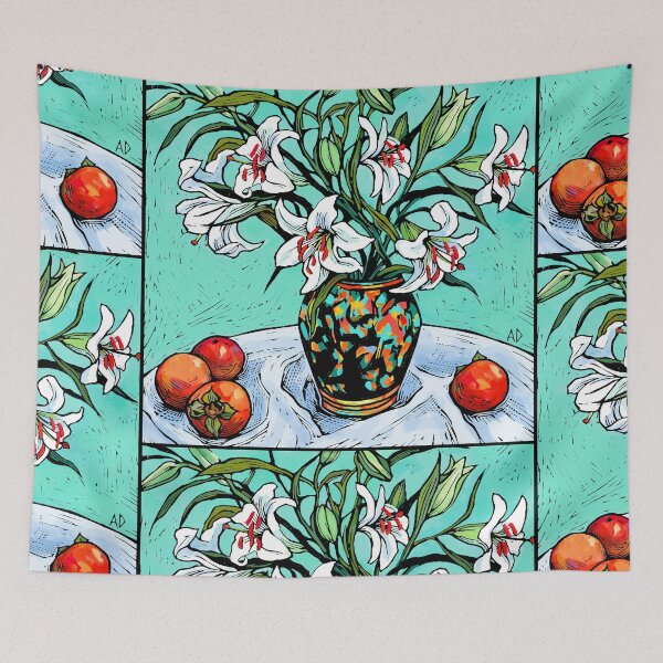 Item preview, Lilies and Persimmons designed and sold by printsisters.