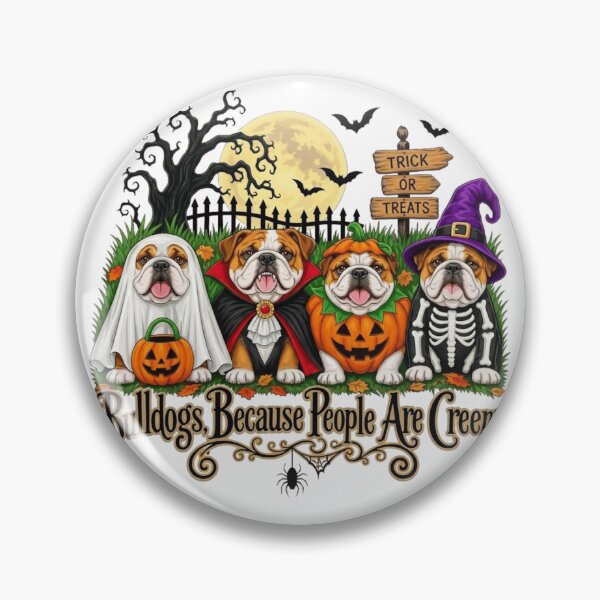 Item preview, Bulldogs Because People Are Creepy Halloween Dog Costumes designed and sold by haitrieuic96.