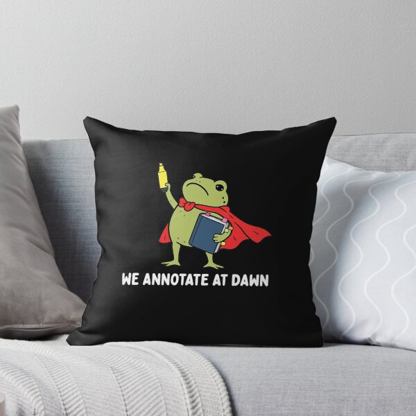 Item preview, We Annotate At Dawn Cute Frog Superhero Bookworm Reader Design designed and sold by AnimeSH9.