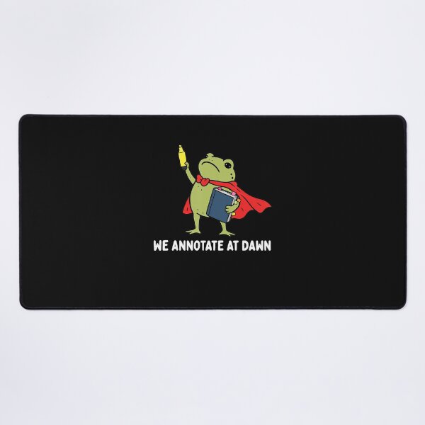 Item preview, We Annotate At Dawn Cute Frog Superhero Bookworm Reader Design designed and sold by AnimeSH9.