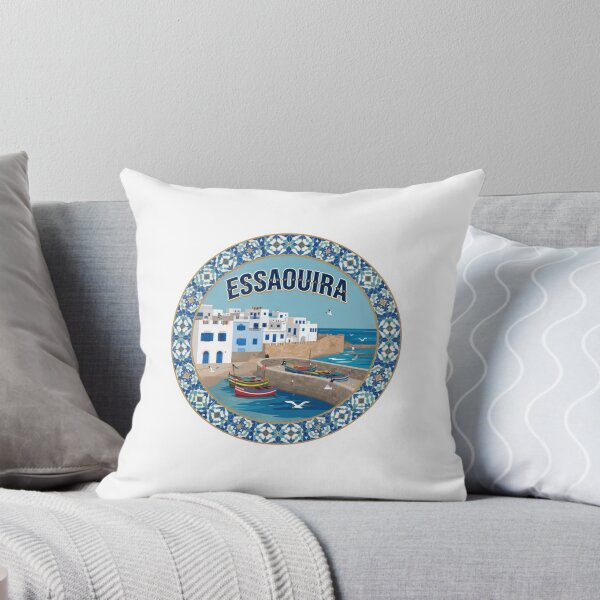 Item preview, Essaouira Harbor Morocco Sticker designed and sold by Imaginarium of Chaos falcon88 .