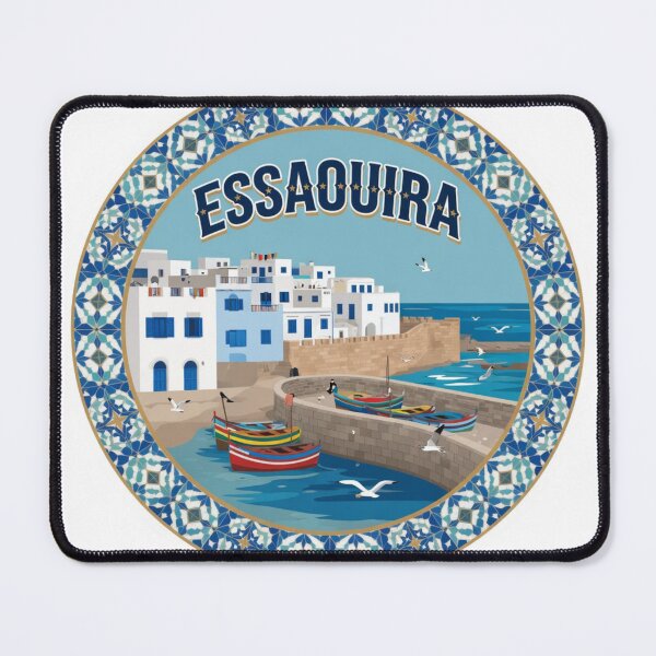 Item preview, Essaouira Harbor Morocco Sticker designed and sold by Imaginarium of Chaos falcon88 .