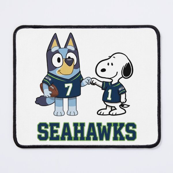 Item preview, Bluey And Snoopy Seattle Football Buddies designed and sold by DamianRoy88.