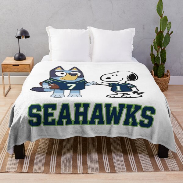Item preview, Bluey And Snoopy Seattle Football Buddies designed and sold by DamianRoy88.