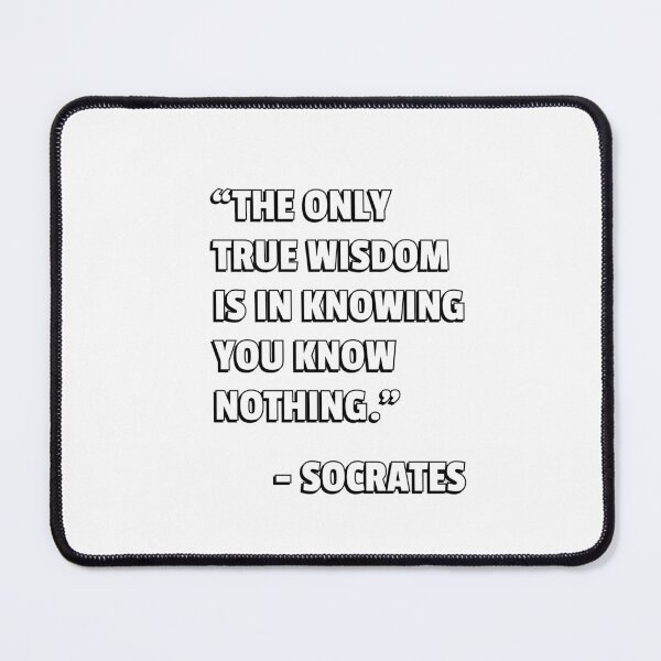 Item preview, The only true wisdom is in knowing you know nothing - Socrates wisdom quote designed and sold by Inspirationmotivation.