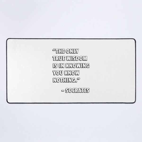 Item preview, The only true wisdom is in knowing you know nothing - Socrates wisdom quote designed and sold by Inspirationmotivation.
