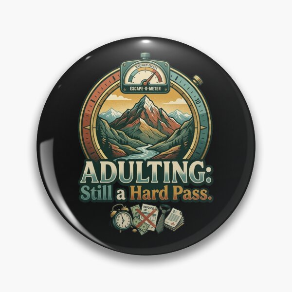 Item preview, Adulting Still A Hard Pass - Vintage Nature Escape designed and sold by designwiss.