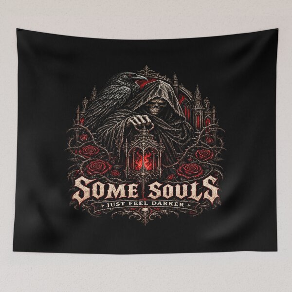 Item preview, Some Souls Just Feel Darker – Gothic  Reaper designed and sold by TheInkRaven.