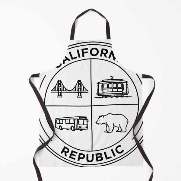 Item preview, California Republic - Thin Line Badge - White Interior - San Francisco designed and sold by CozyandBright91.