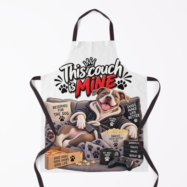 Item preview, This Couch Is Mine PitBull Dog - Funny Pet Lover Graphic designed and sold by PitBullVibes.com.