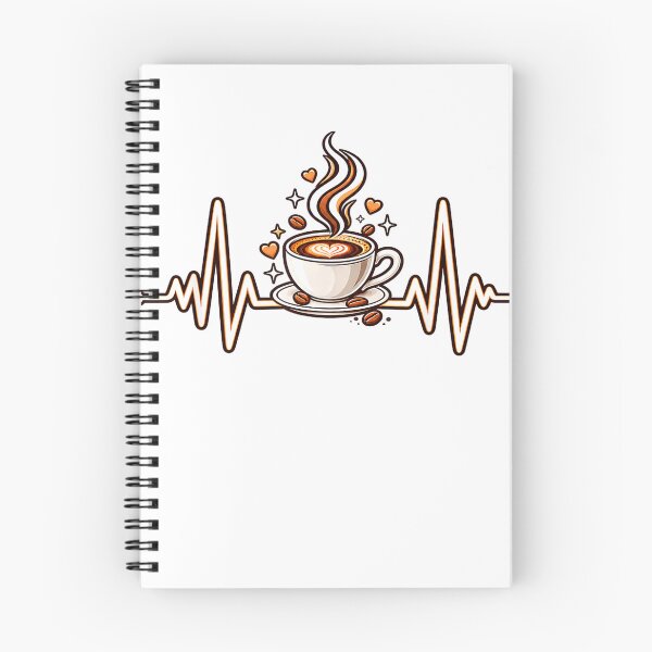 Item preview, Funny Heartbeat Coffee Drinking Coffee Lover T-Shirt designed and sold by Othinus.