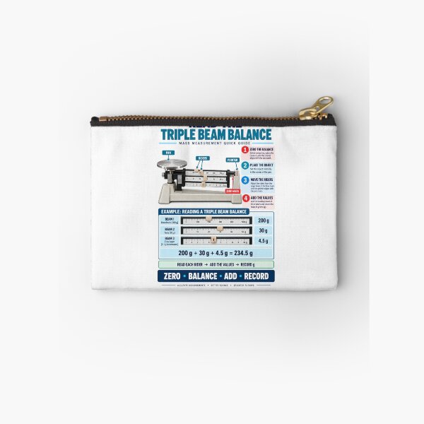 Item preview, Triple Beam Balance Mass Measurement Quick Guide | Science Classroom Poster designed and sold by astersgraphics.
