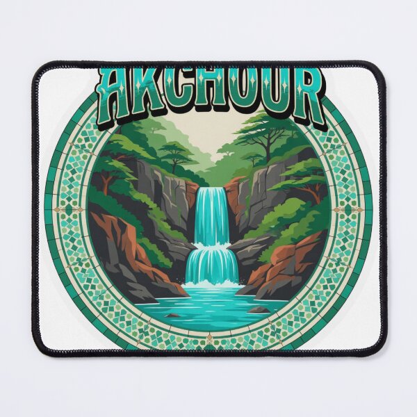 Item preview, Akchour Waterfall Morocco Sticker designed and sold by Imaginarium of Chaos falcon88 .