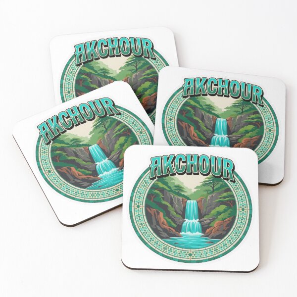 Item preview, Akchour Waterfall Morocco Sticker designed and sold by Imaginarium of Chaos falcon88 .