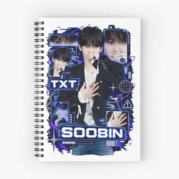 Item preview, TXT Soobin Iconic Vocal Stage Electric Blue Cyber Graphic designed and sold by Valeree Store.