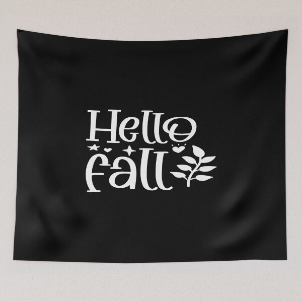 Item preview, Hello Fall Cute Minimalist Autumn Season Leaf Branch Art designed and sold by phassystore.