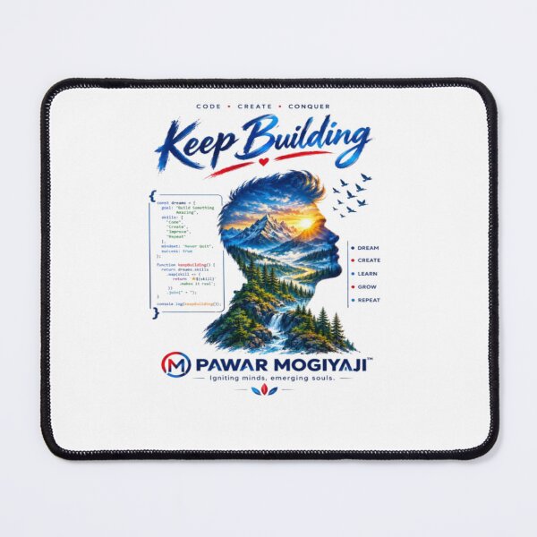 Item preview, ​Keep Building Inspirational Mountain and Nature Art by pawarmogiyaji designed and sold by Pawar1999.