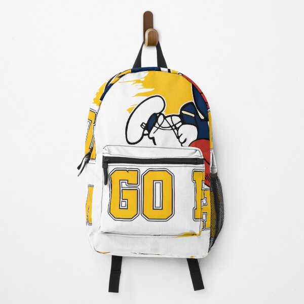 Item preview, Snoopy GO BLUE MICHIGAN Football designed and sold by RetroRiotPrints.