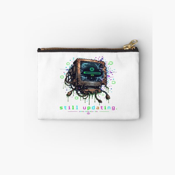 Item preview, Still Updating – Glitch Computer Monitor Digital Decay Streetwear Graphic designed and sold by ZeroContextCo.