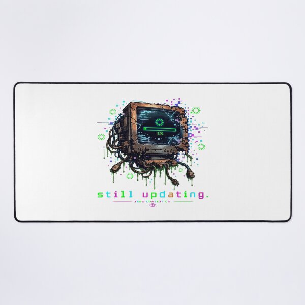 Item preview, Still Updating – Glitch Computer Monitor Digital Decay Streetwear Graphic designed and sold by ZeroContextCo.