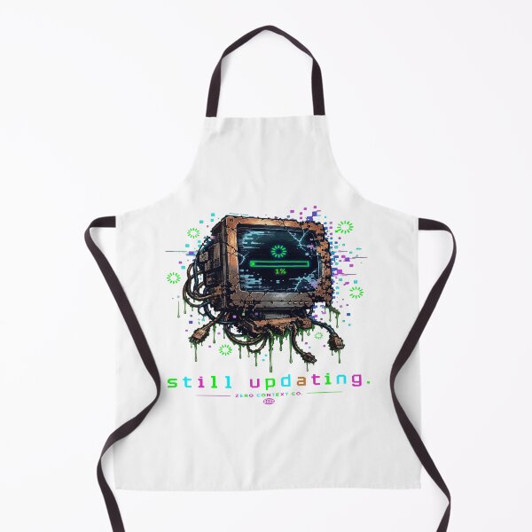 Item preview, Still Updating – Glitch Computer Monitor Digital Decay Streetwear Graphic designed and sold by ZeroContextCo.