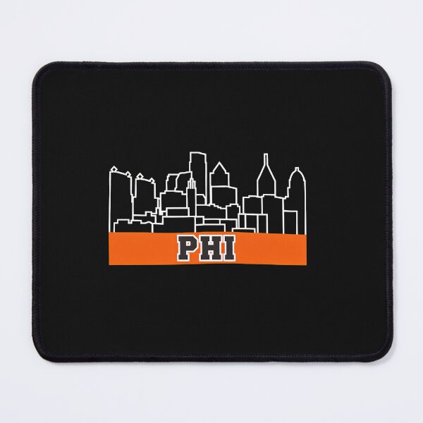 Item preview, PHI Skyline Cityscape Orange Stripe designed and sold by JamesHays68.