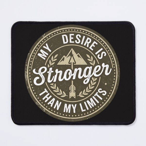 Item preview, MY DESIRE IS STRONGER THAN MY LIMITS.(Vintage Version) designed and sold by MaxDreamsArt.