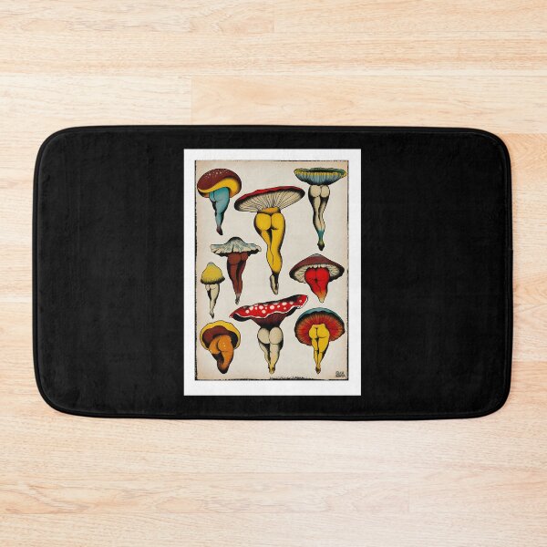 Item preview, Sexy Mushroom Tattoo Flash Art Print for Wall Decor designed and sold by EyoatamDesign21.