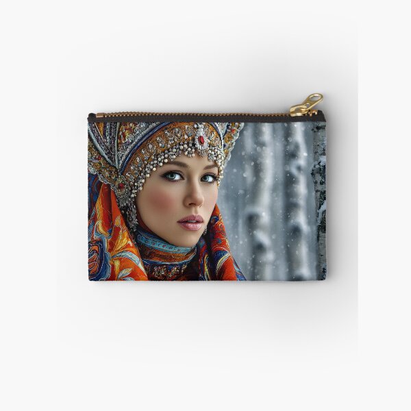Item preview, Beautiful woman in traditional ornate headdress designed and sold by Artessie.