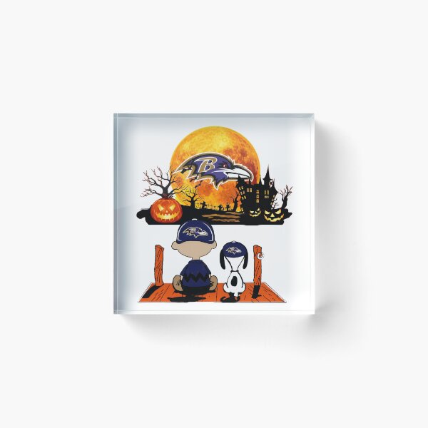 Item preview, Ravens Halloween Spooky Cartoon Characters Moon designed and sold by RetroRiotPrints.