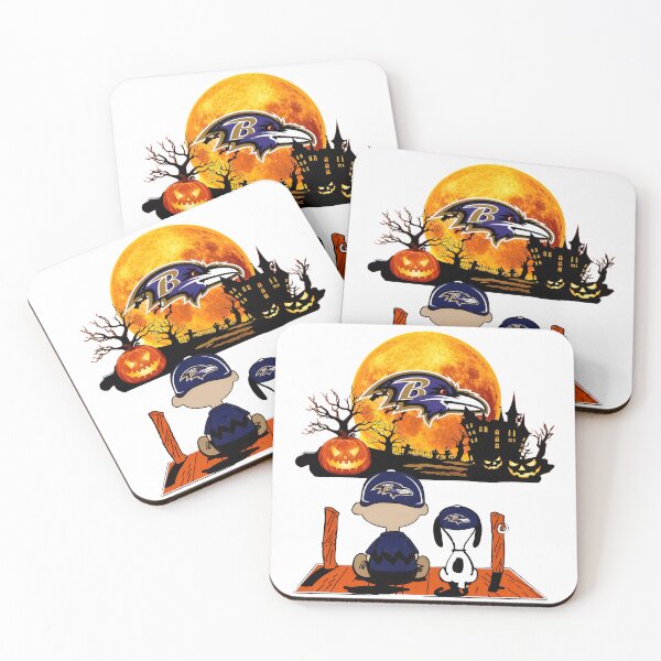 Item preview, Ravens Halloween Spooky Cartoon Characters Moon designed and sold by RetroRiotPrints.