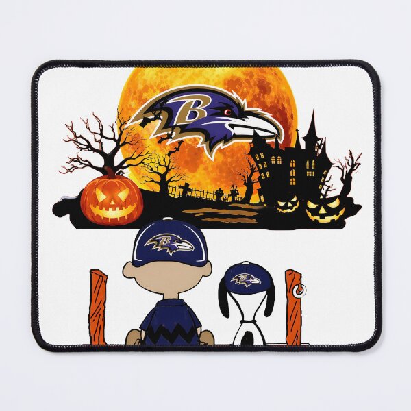 Item preview, Ravens Halloween Spooky Cartoon Characters Moon designed and sold by RetroRiotPrints.