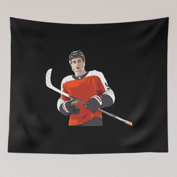 Item preview, Hockey Player 9 Orange White Black Sport designed and sold by JamesHays68.