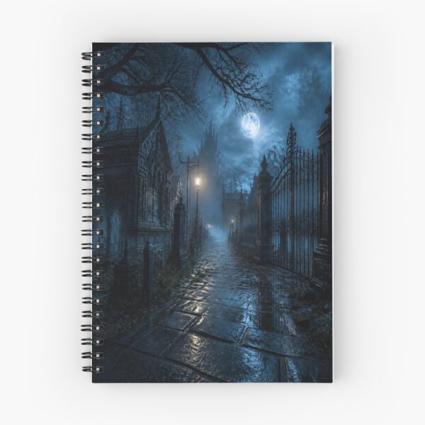 Item preview, Gothic Graveyard Path Midnight Rain designed and sold by LazyDayzCo.