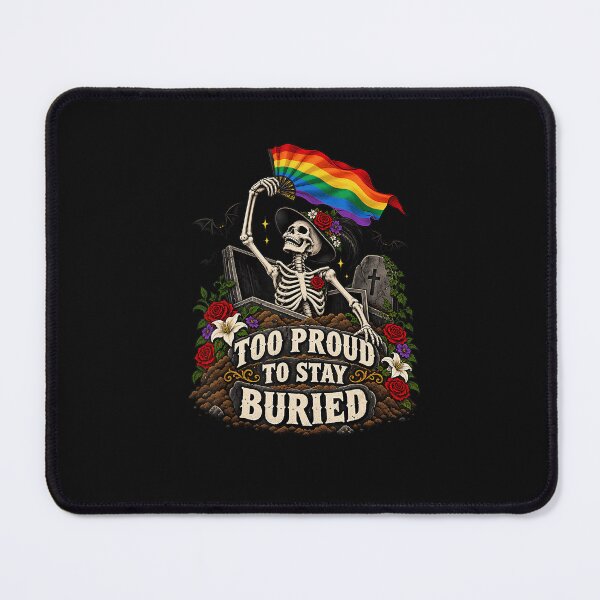 Item preview, Too Proud To Stay Buried Rainbow Skeleton Pride Gothic Design designed and sold by AnimeSH9.