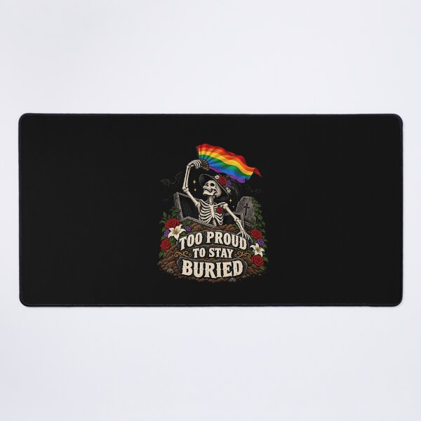 Item preview, Too Proud To Stay Buried Rainbow Skeleton Pride Gothic Design designed and sold by AnimeSH9.