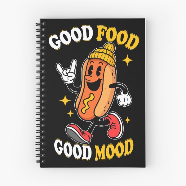 Item preview, Good Food Good Mood – Funny Hot Dog Cartoon Food Lover Design designed and sold by NicolasMar.