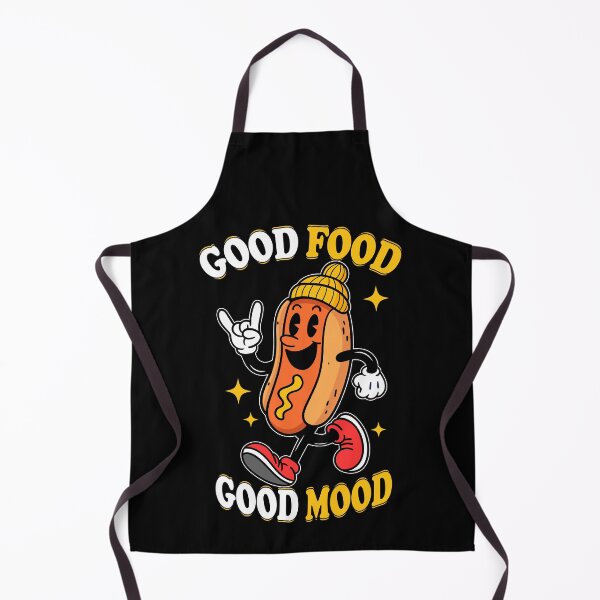 Item preview, Good Food Good Mood – Funny Hot Dog Cartoon Food Lover Design designed and sold by NicolasMar.