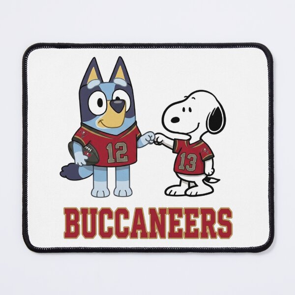 Item preview, Bluey And Snoopy Tampa Bay Football Buddies designed and sold by DamianRoy88.