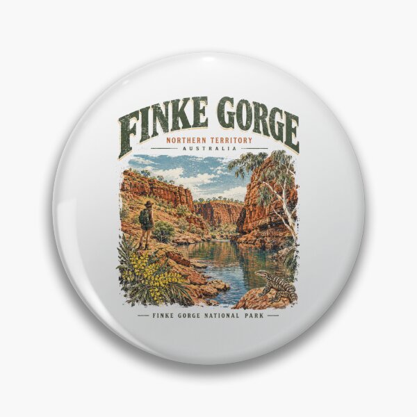 Item preview, Finke Gorge National Park Northern Territory Retro Travel Palm Valley Red Centre Australia designed and sold by Yellowriversss.