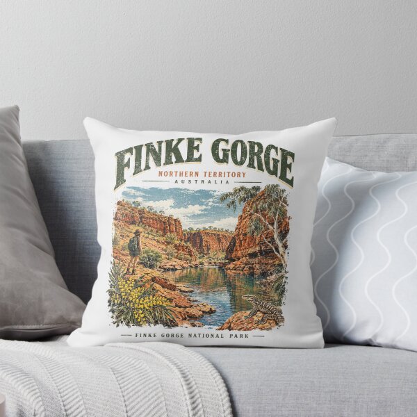 Item preview, Finke Gorge National Park Northern Territory Retro Travel Palm Valley Red Centre Australia designed and sold by Yellowriversss.