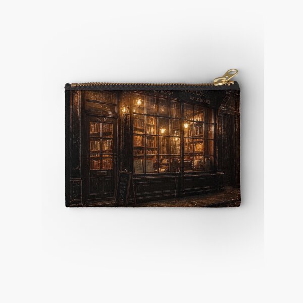 Item preview, Books and Tomes Gothic Bookstore Rainy Night designed and sold by LazyDayzCo.