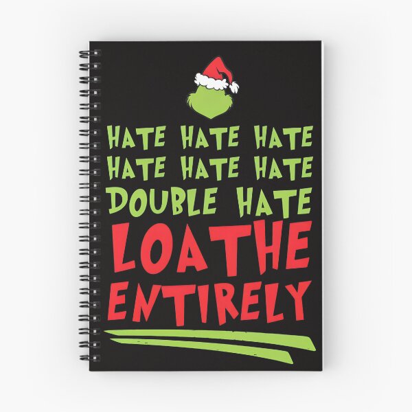 Item preview, Grinch Santa Hat Hate Loathe  designed and sold by GollnickGordon.