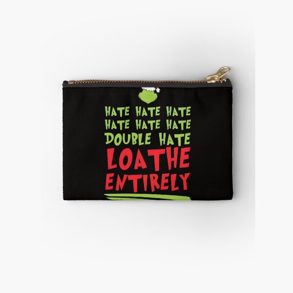 Item preview, Grinch Santa Hat Hate Loathe  designed and sold by GollnickGordon.