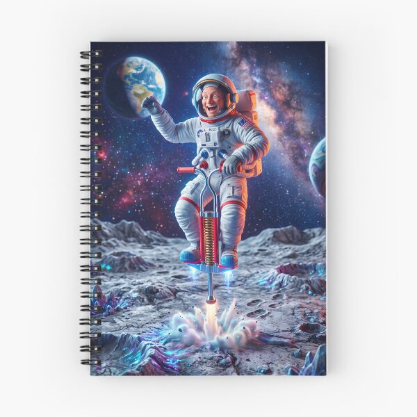Item preview, NASA astronaut on a pogostick on the moon. designed and sold by WiseBow.