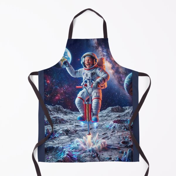 Item preview, NASA astronaut on a pogostick on the moon. designed and sold by WiseBow.