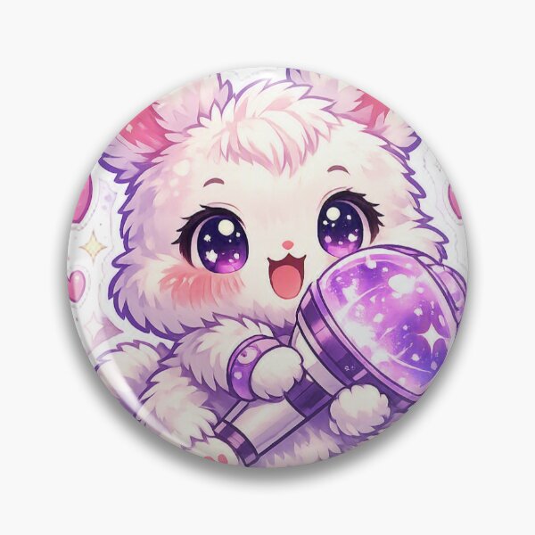 Item preview, Kpop Lightstick Bunny Sticker Chibi Kawaii Concert Fan for Music Lovers designed and sold by CutePrintCorner.