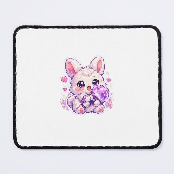 Item preview, Kpop Lightstick Bunny Sticker Chibi Kawaii Concert Fan for Music Lovers designed and sold by CutePrintCorner.