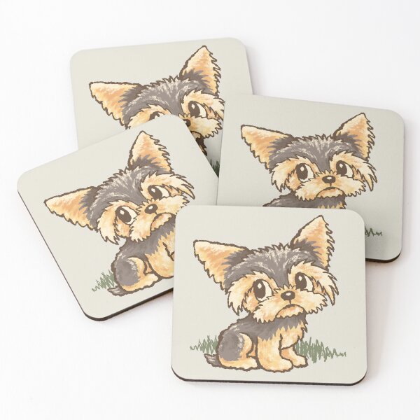 Item preview, A Yorkshire Terrier sitting down designed and sold by Toru Sanogawa.