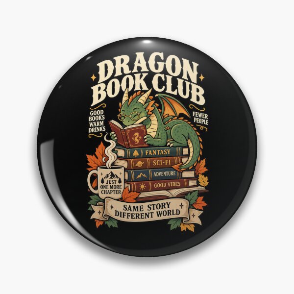 Item preview, Dragon Book Club - Funny Fantasy Reader Gift designed and sold by Ridaelb.